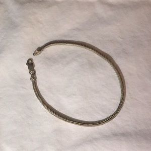 Milor silver braided bracelet 7.5”
